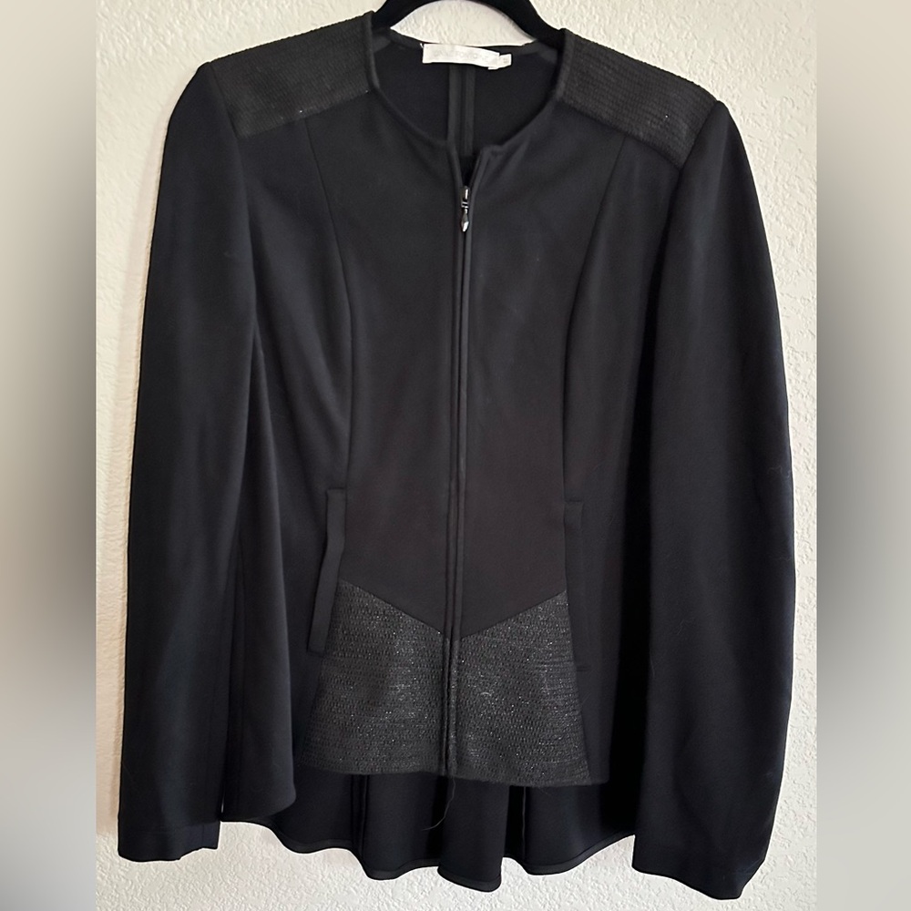 Anne Fontaine Black Cape Jacket